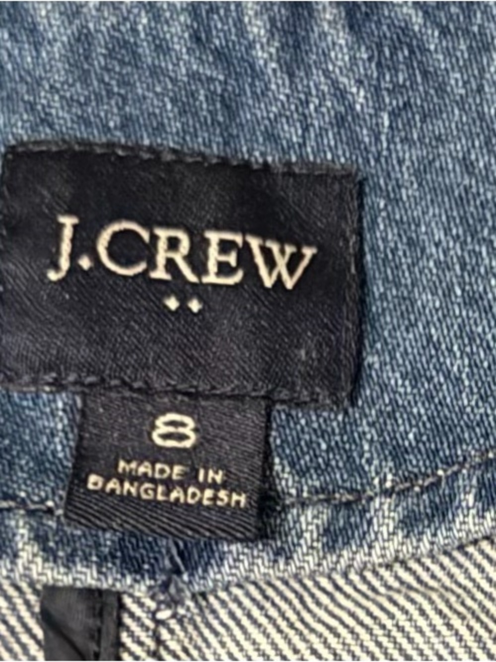 J.Crew Denim Vest Sz 8 - Picture 2 of 4